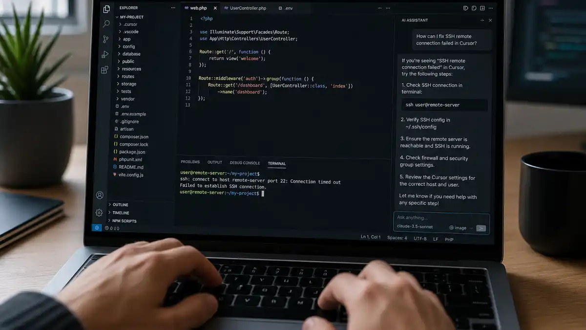 cursor ssh remote connection failed