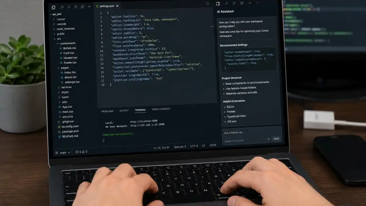 cursor workspace configuration tips